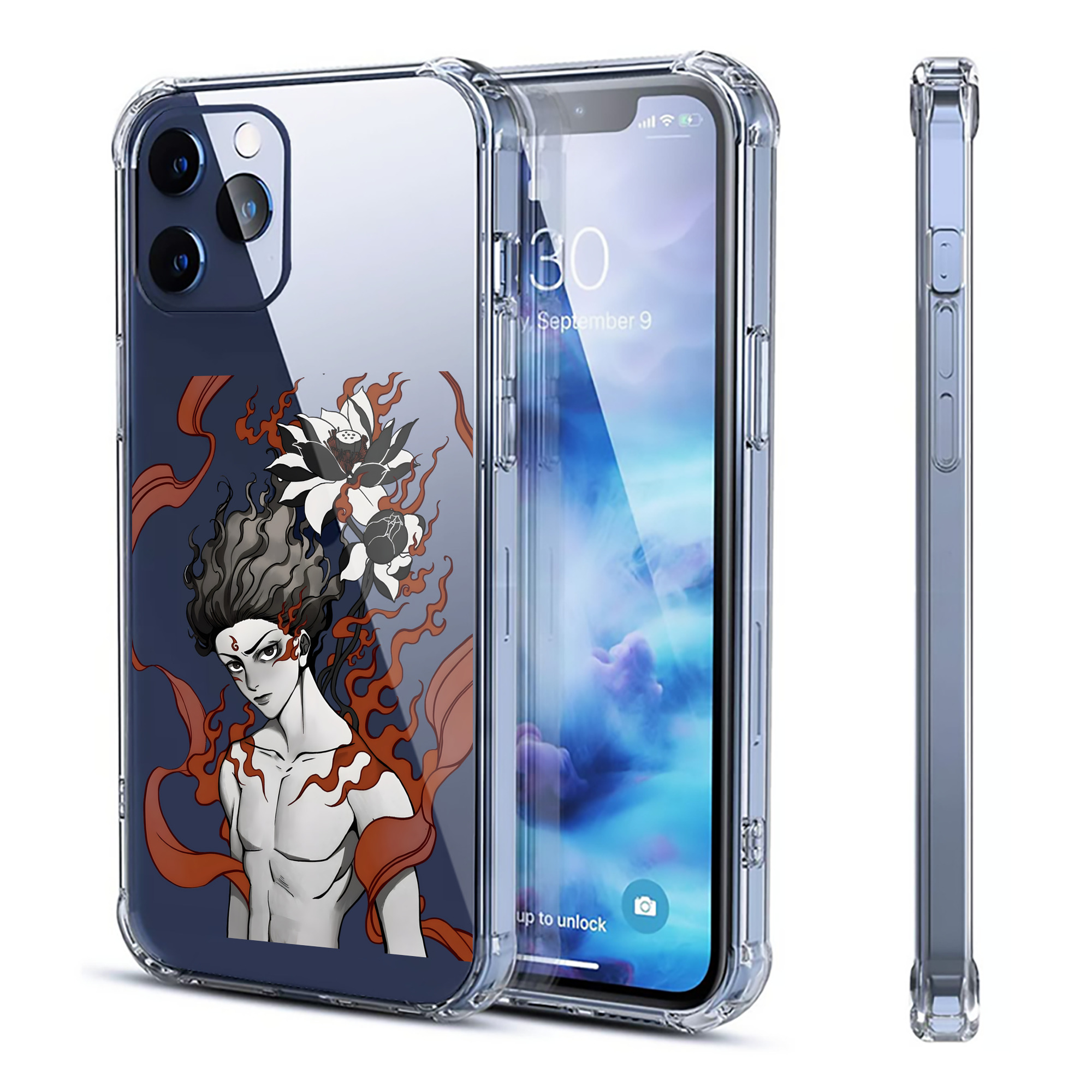 （画像用） Ne Zha 2 ナタ 魔童の大暴れ 【iPhone 12シリーズ対応】透明スマホケース（クリアソフトケース）